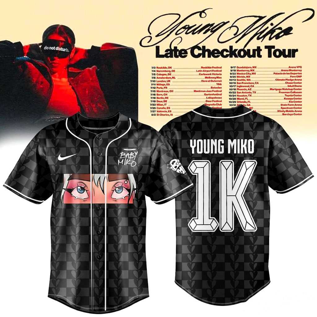 Young Miko 2026 Late Checkout Tour Jersey Young Miko 2026 Late Checkout Tour Jersey