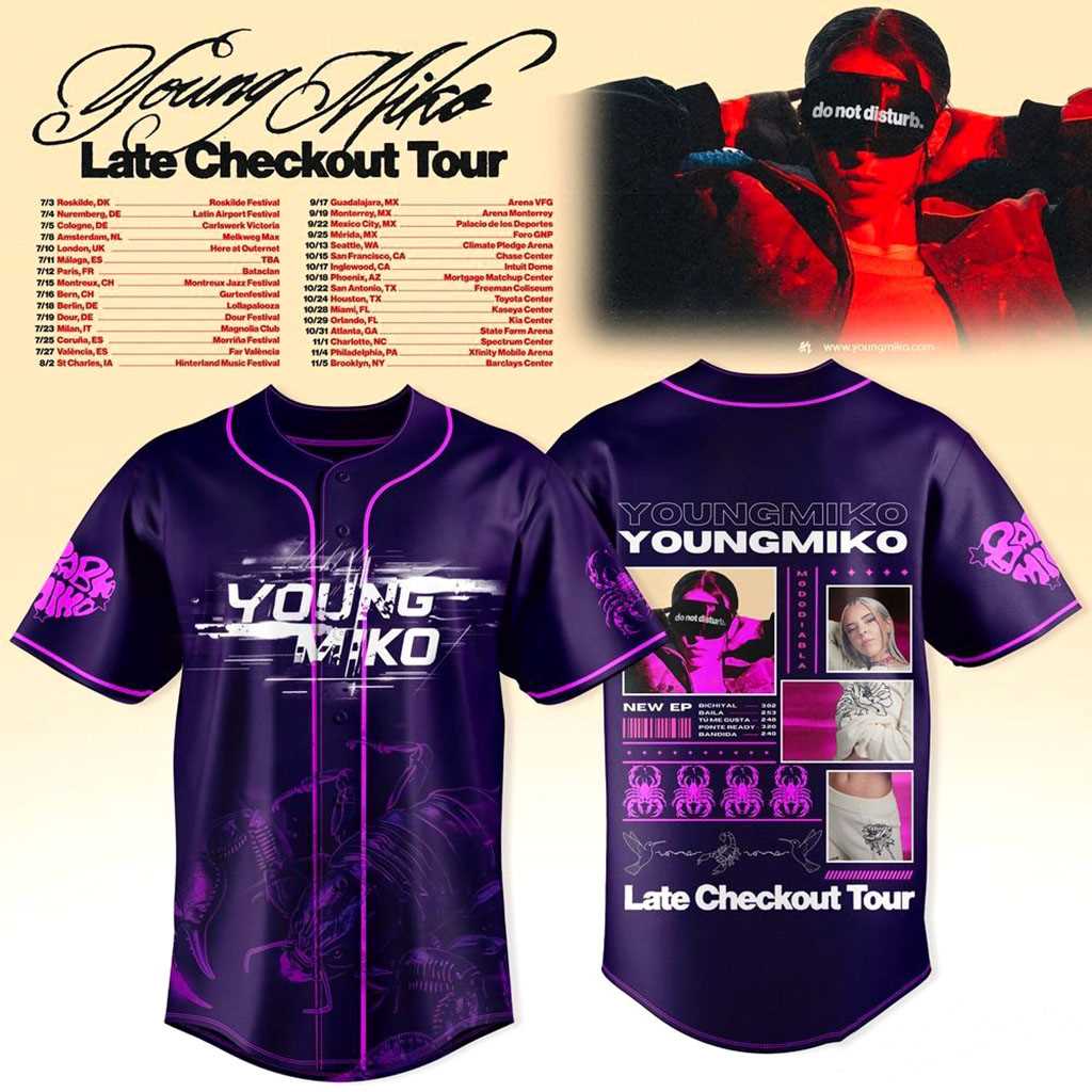 Young Miko 2026 Late Checkout Tour Jersey Young Miko 2026 Late Checkout Tour Jersey