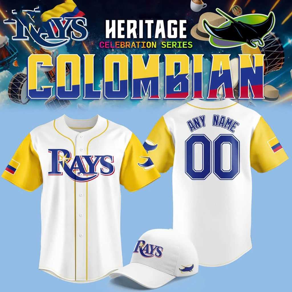 2025 Tampa Bay Rays Colombian Heritage Night Jersey 2025 Tampa Bay Rays Colombian Heritage Night Jersey