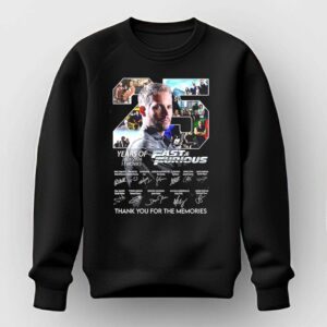 25 Years Of Fast And Furious 11 Movies 2001 2026 Thank You For The Memories Signature Shirt