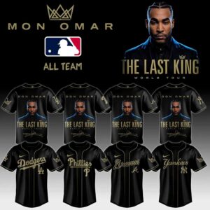 ALL MLB TEAM Don Omar The Last King World Tour 2026 Baseball Jersey
