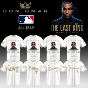 ALL MLB TEAM Don Omar The Last King World Tour 2026 Jersey