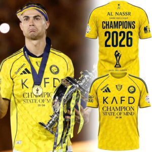 Al Nassr FC 2026 Saudi Pro League Champions Shirt