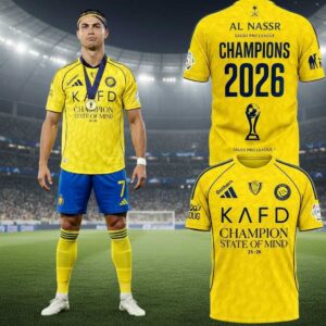 Al Nassr FC 2026 Saudi Pro League Champions Shirt