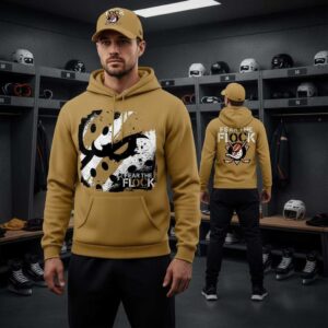 Anaheim Ducks Fear The Flock Playoff 2026 Game 4 Tee Hoodie