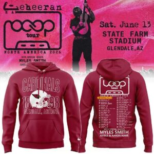 Arizona Cardinals Ed Sheeran 2026 Loop Tour Night Tee Hoodie