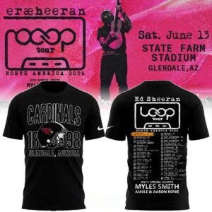 Arizona Cardinals Ed Sheeran 2026 Loop Tour Night Tee Hoodie