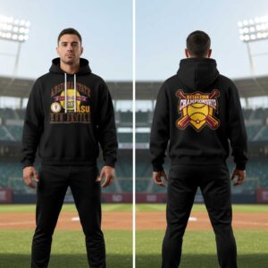 Arizona State Sun Devils 2026 Big 12 Softball Tournament Champions Black Hoodie