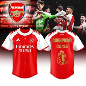 Arsenal Premier League Champions 2526 Jersey