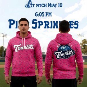 Asheville Tourists 2026 Pink Sprinkles Tee Hoodie