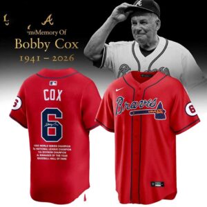 Atlanta Braves Bobby Cox 2026 Forever In Our Memories Baseball Jersey