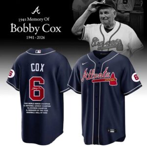 Atlanta Braves Bobby Cox 2026 Forever In Our Memories Baseball Jersey