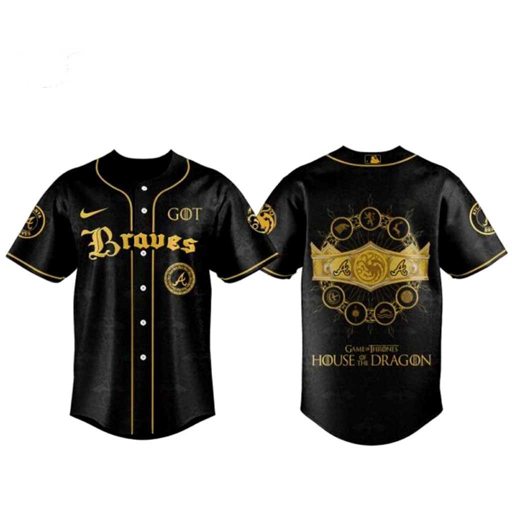 Atlanta Braves Game of Thrones House of the Dragon 2026 Jersey Atlanta Braves Game of Thrones House of the Dragon 2026 Jersey