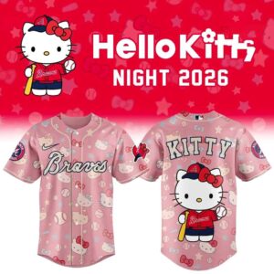 Atlanta Braves Hello Kitty 2026 New Baseball Jersey