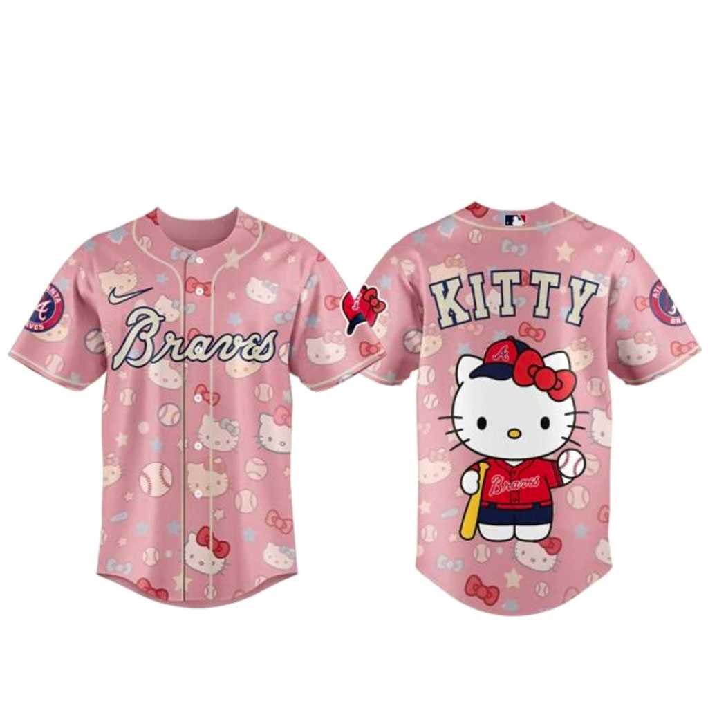 Atlanta Braves Hello Kitty 2026 New Baseball Jersey Atlanta Braves Hello Kitty 2026 New Baseball Jersey