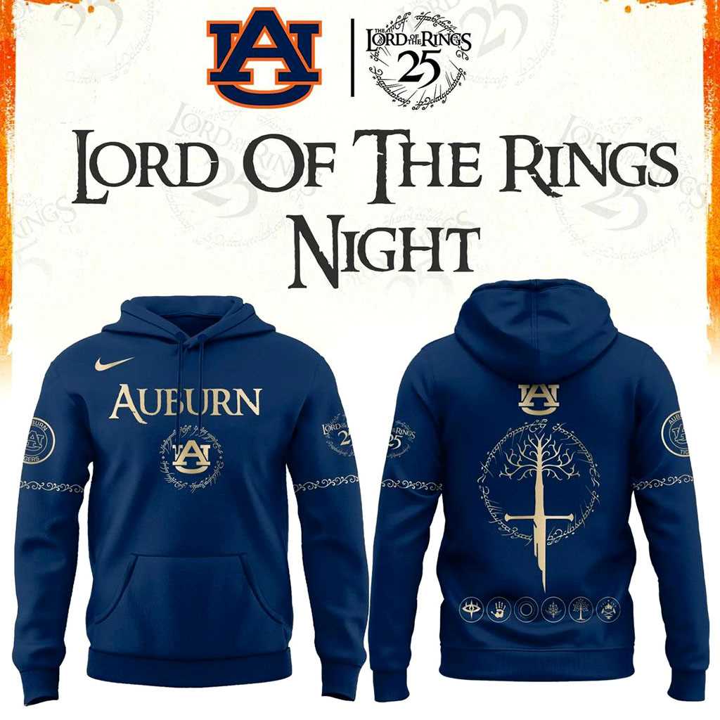 Auburn Tigers Lord of The Rings Hoodie Auburn Tigers Lord of The Rings Hoodie