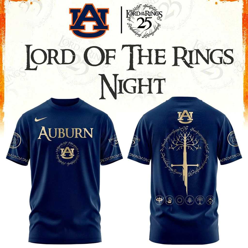 Auburn Tigers Lord of The Rings Hoodie Auburn Tigers Lord of The Rings Hoodie