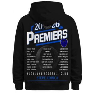 Auckland FC Premier League 2026 Champions Tee Hoodie