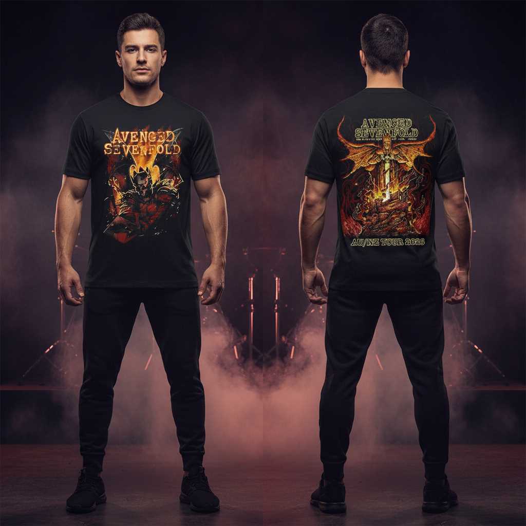 Avenged Sevenfold AUNZ TOUR 2026 Hoodie Avenged Sevenfold AUNZ TOUR 2026 Hoodie