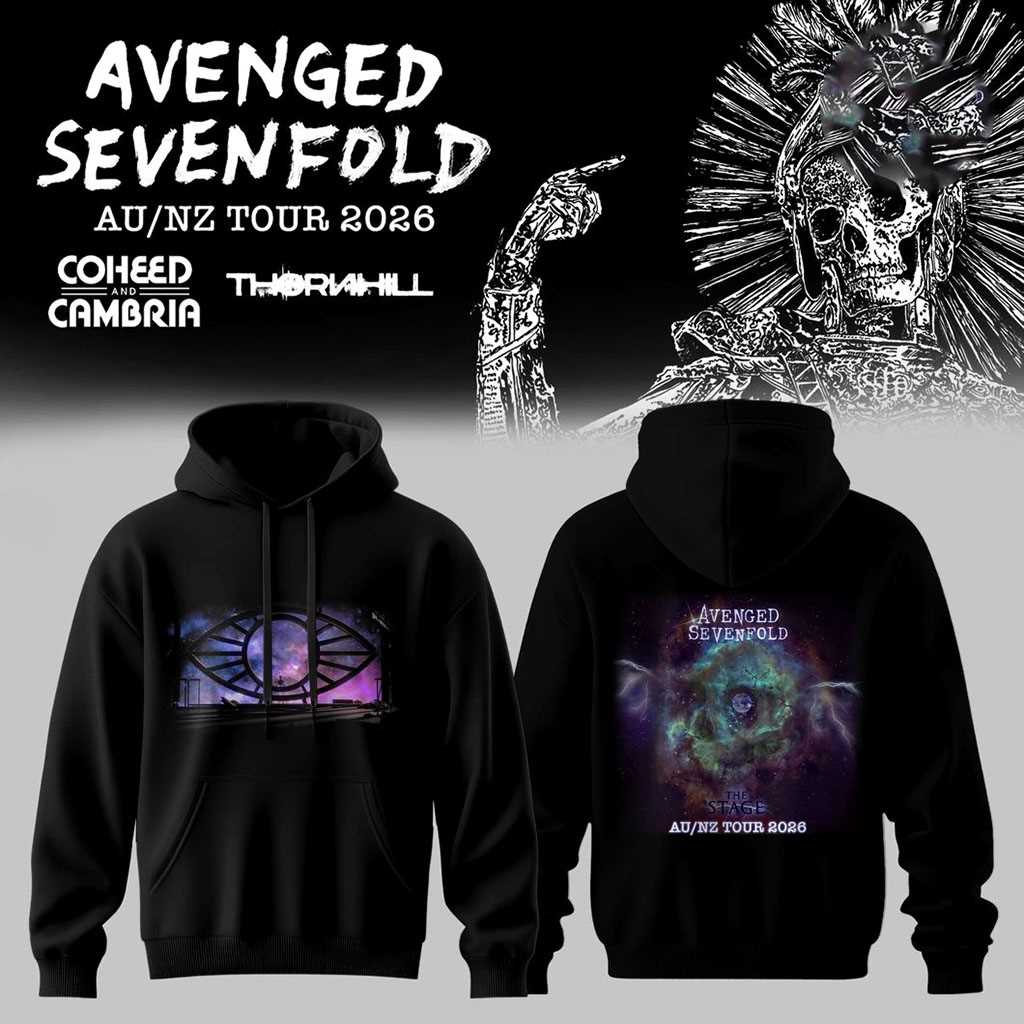 Avenged Sevenfold AUNZ TOUR 2026 Hoodie Tee Avenged Sevenfold AUNZ TOUR 2026 Hoodie Tee