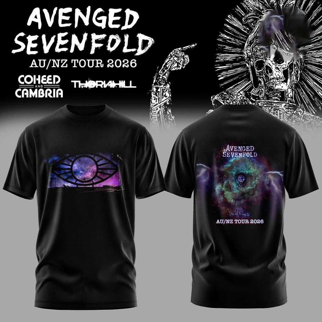 Avenged Sevenfold AUNZ TOUR 2026 Hoodie Tee Avenged Sevenfold AUNZ TOUR 2026 Hoodie Tee