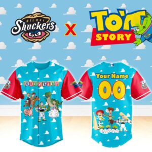 Biloxi Shuckers Toy Story Night Baseball Jersey