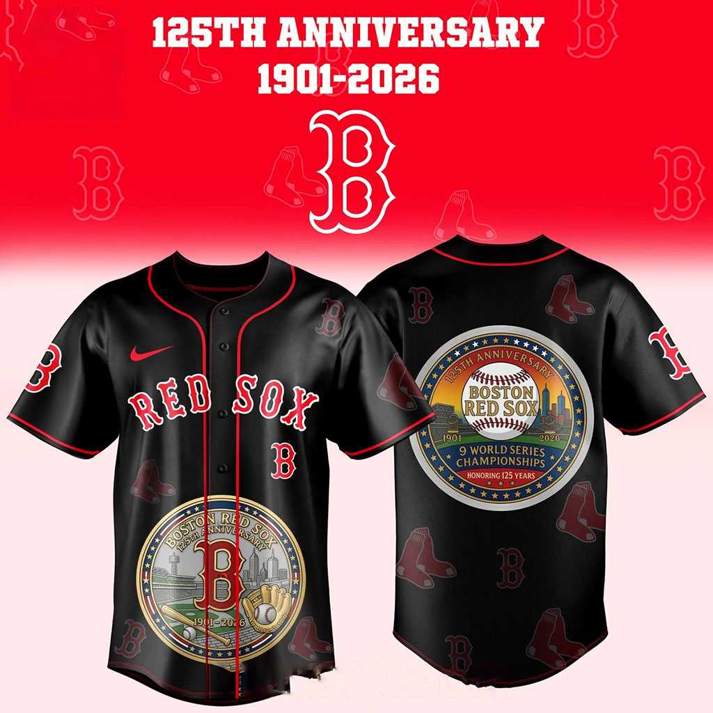 Boston Red Sox 125th Anniversary Celebration Night 2026 Baseball Jersey Boston Red Sox 125th Anniversary Celebration Night 2026 Baseball Jersey