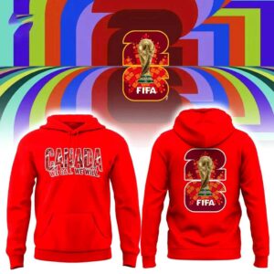Canada FIFA World Cup 2026 Red Hoodie