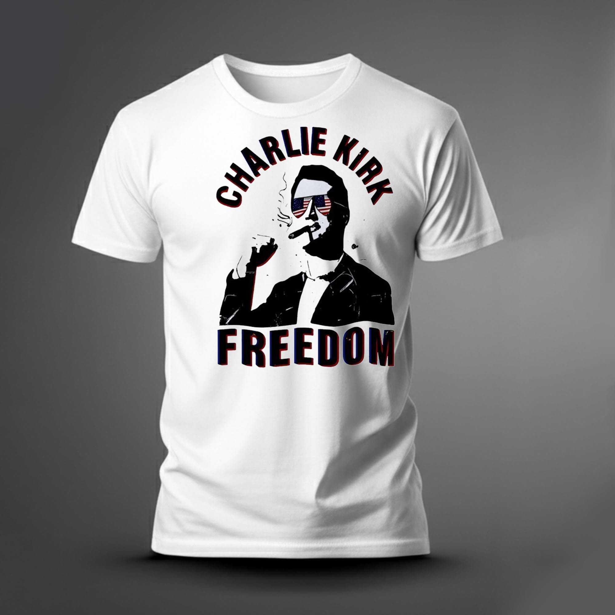 Charlie Kirk Freedom USA 250th Anniversary signature Tee Charlie Kirk Freedom USA 250th Anniversary signature Tee