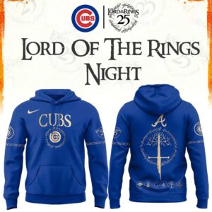 Chicago Cubs The Lord of The Rings Blue Hoodie