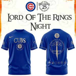 Chicago Cubs The Lord of The Rings Blue Hoodie