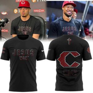 Cincinnati Reds Jesus Won 2026 Tee Hoodie