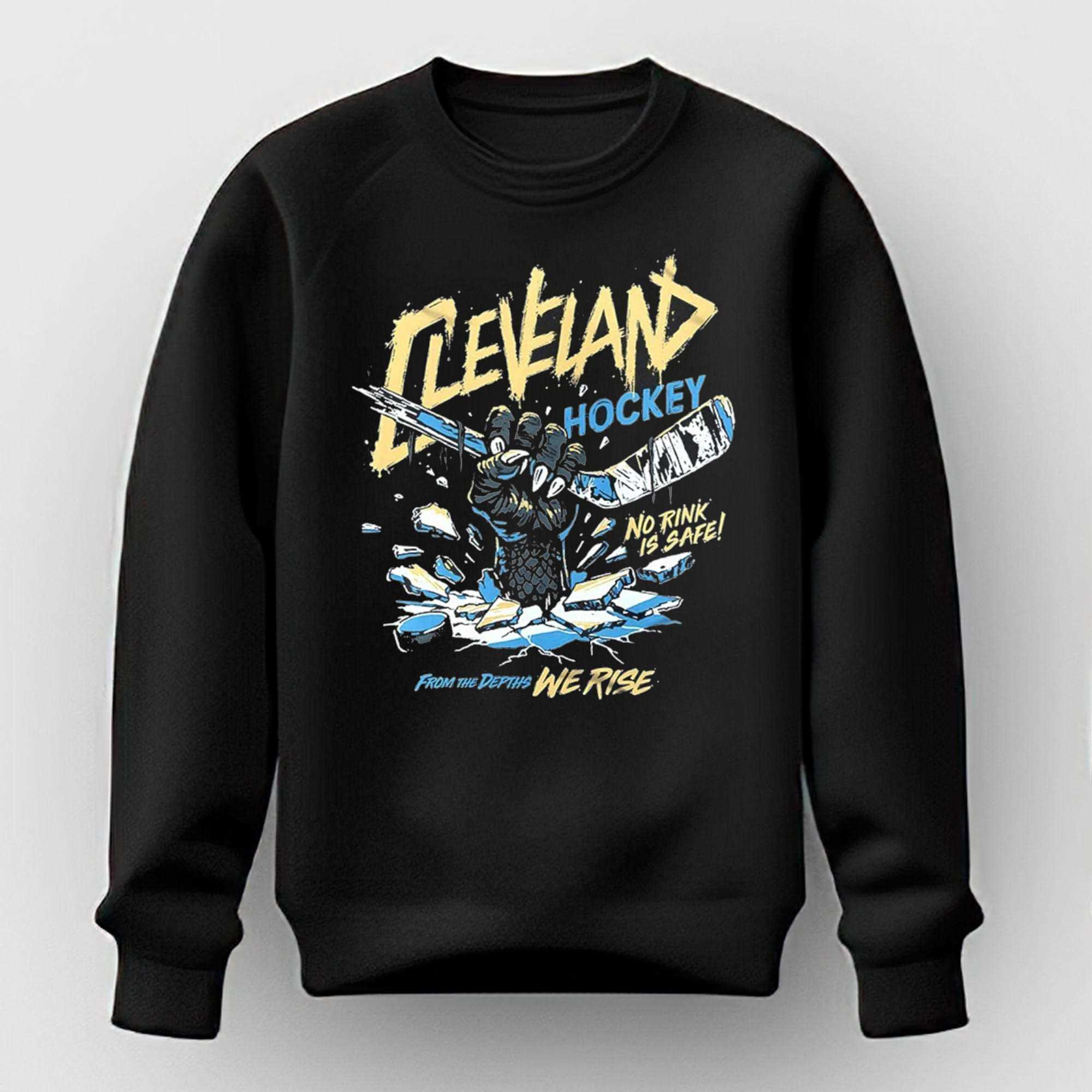 Cleveland Monsters Hockey No Rink Is Safe From The Depths We Rise Shirt Cleveland Monsters Hockey No Rink Is Safe From The Depths We Rise Shirt