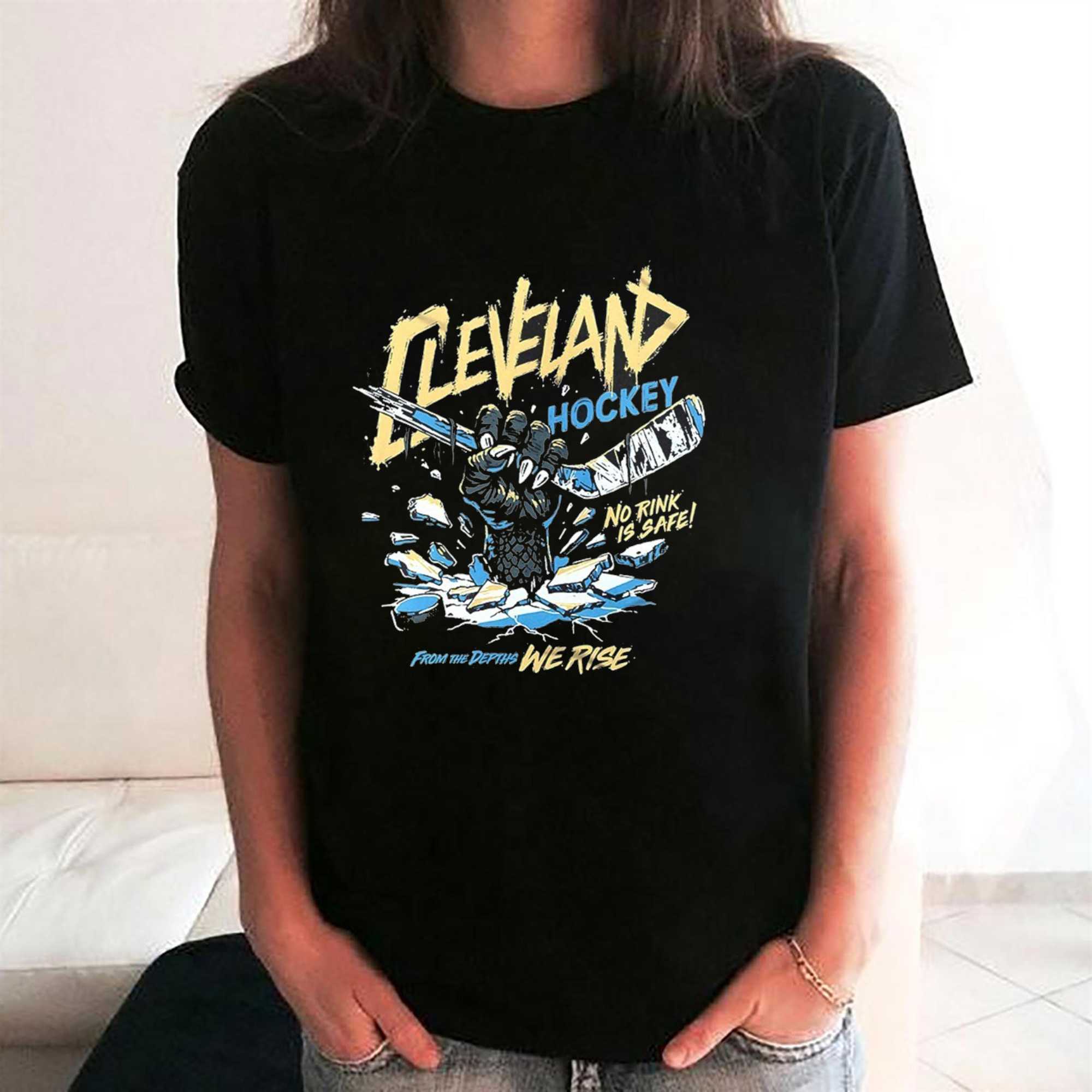Cleveland Monsters Hockey No Rink Is Safe From The Depths We Rise Shirt Cleveland Monsters Hockey No Rink Is Safe From The Depths We Rise Shirt