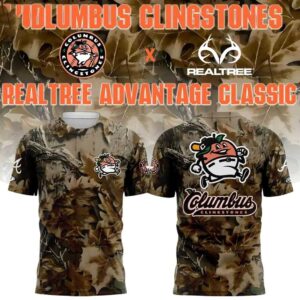 Columbus Clingstones Realtree Advantage Classic 2026 Camo T Shirt