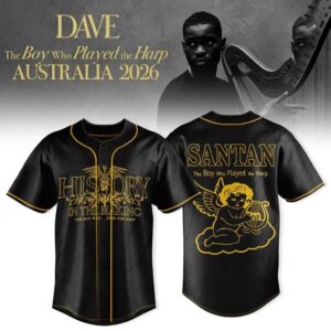 Dave The Boy Who Played the Harp Tour Baseball Jersey