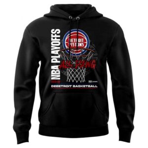 Detroit Pistons 2026 Playoffs Custom Tee Hoodie