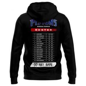 Detroit Pistons 2026 Playoffs Custom Tee Hoodie
