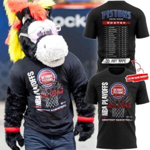 Detroit Pistons 2026 Playoffs Custom Tee Hoodie
