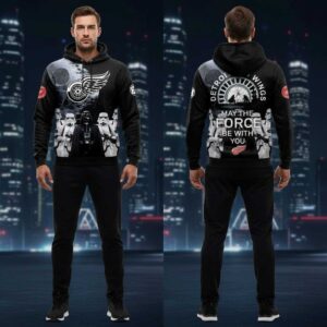 Detroit Red Wings May the Force Be With You! Night Hoodie
