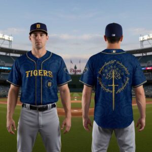 Detroit Tigers The Lord Of The Rings 25th Anniversary Baseball Jersey