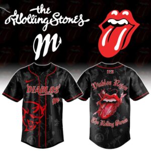 Diablos Rojos The Rolling Stones 2026 Baseball Jersey
