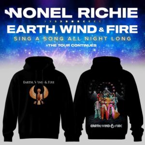 Earth, Wind Fire Sing A Song All Night Long Tour Black Hoodie