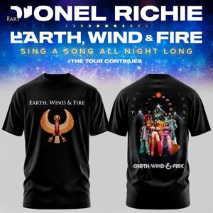Earth, Wind Fire Sing A Song All Night Long Tour Black Hoodie