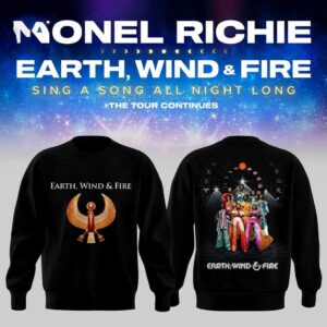 Earth, Wind Fire Sing A Song All Night Long Tour Black Hoodie