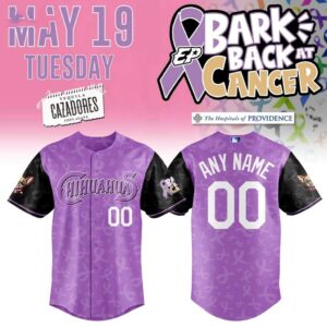 El Paso Chihuahuas 2026 Bark Back at Cancer Jersey