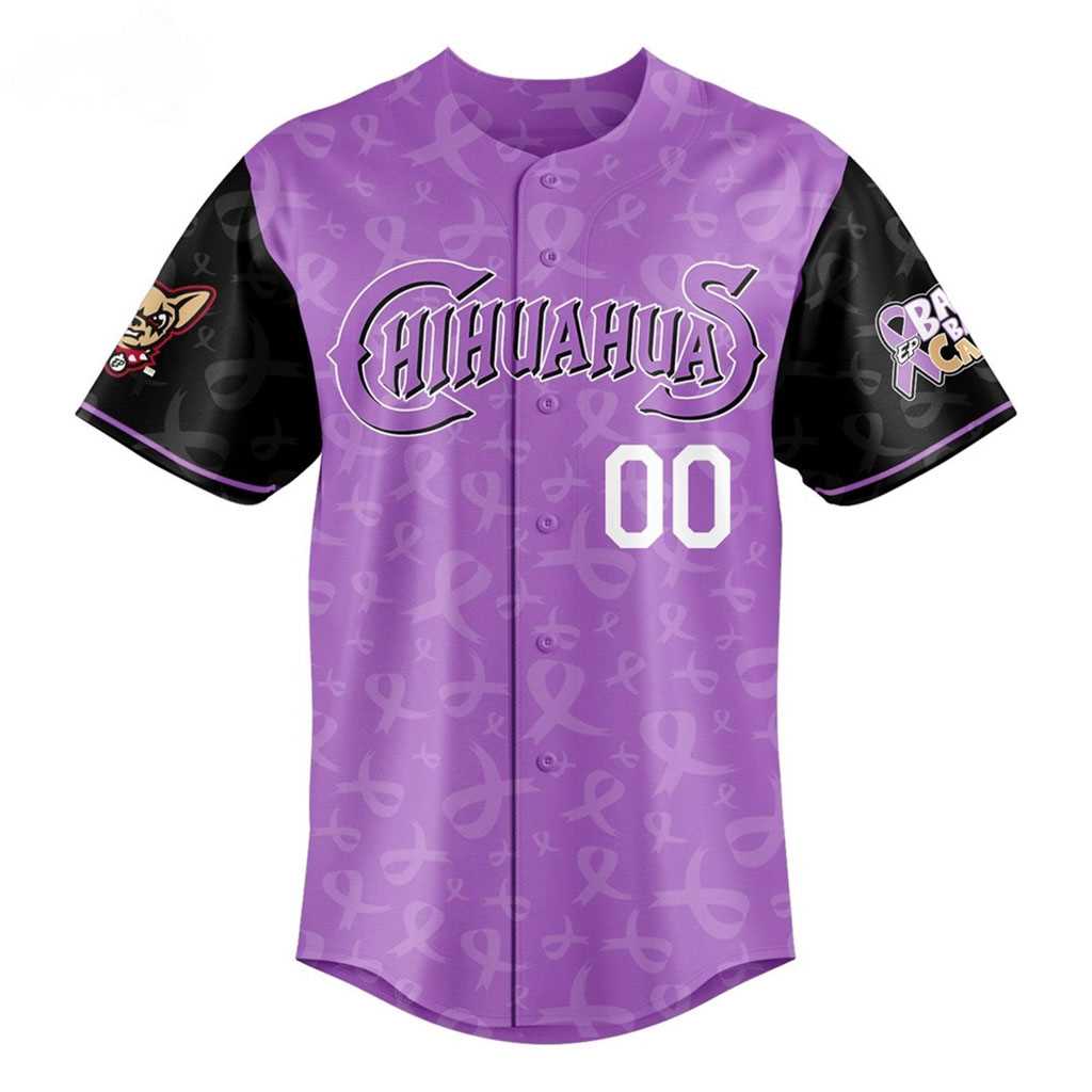 El Paso Chihuahuas 2026 Bark Back at Cancer Jersey El Paso Chihuahuas 2026 Bark Back at Cancer Jersey