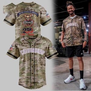 El Paso Chihuahuas Military Appreciation Night 2026 Camo Baseball Jersey