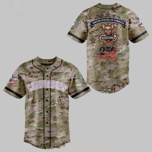 El Paso Chihuahuas Military Appreciation Night 2026 Camo Baseball Jersey