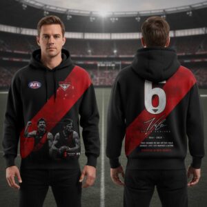 Essendon Bombers AFL Commemorates Neale Daniher 1961 2026 Tee Hoodie